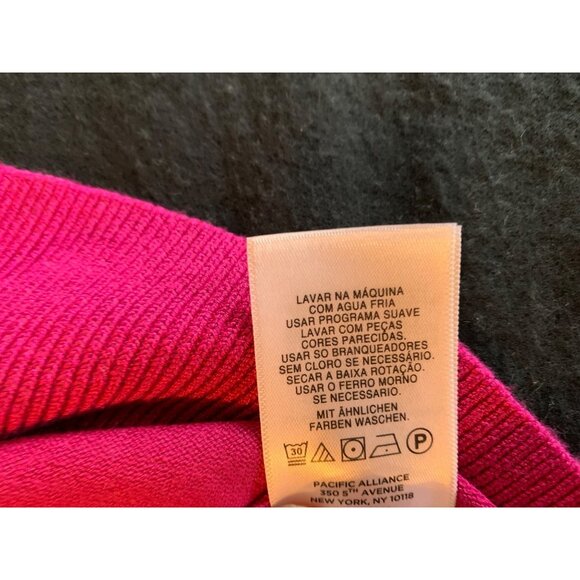 Jones New York Signature Womens Size XXLarge Fuchsia Cardigan Sweater - Picture 5 of 11